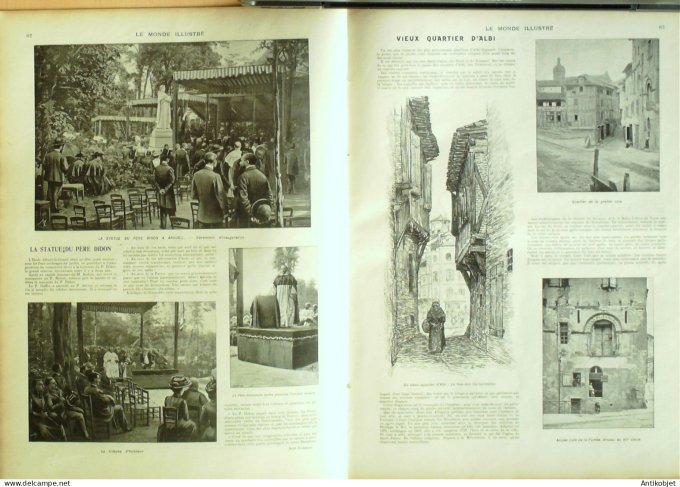 Le Monde illustré 1902 n°2364 Ile de Sein (29) Ecole centrale Balfour Siam Prince Ceylan Albi (81)