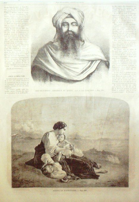 L'Univers illustré 1859 #  78 Maroc Abd-Er-Rahman Château Eartswood asile Toscolano Gorgnano    