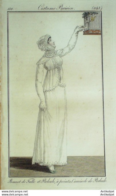 Costume Parisien 1811 # 1143 Caminsole de perkale