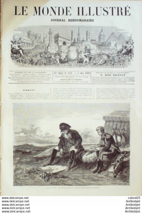 Le Monde illustré 1868 n°634 Angleterre Derby Hippique Epsom Maroc Pacha La Canau (40)