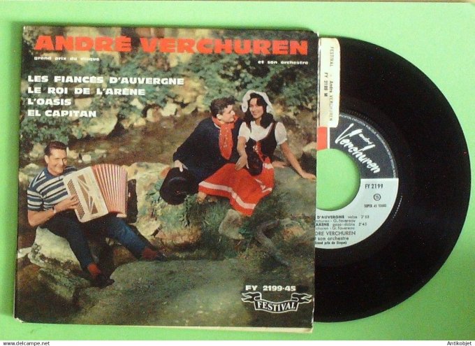 Verchuren André 45T EP Les fiancés d'Auvergne (languette) 1959