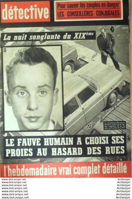 Détective 1964 # 926 Thenelles Courrières Houdemont Clermont Ferrand Puteaux