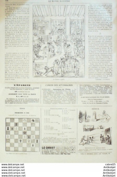 Le Monde illustré 1868 n°634 Angleterre Derby Hippique Epsom Maroc Pacha La Canau (40)