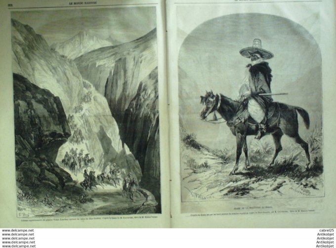 Le Monde illustré 1859 n°139 Algérie Ghar Rouban Marseille (13) Compiegne Espagne Alicante Malaga