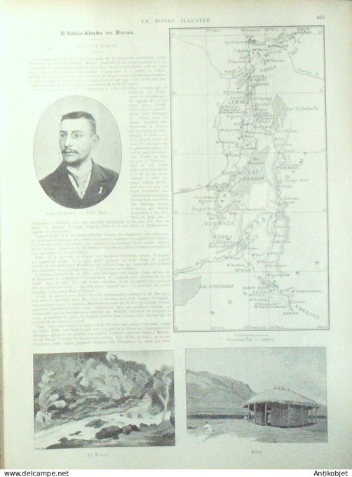 Le Monde illustré 1898 n°2150 Cuba Tampa Cardenas Abyssinie Boran Addis-Ababa Alaba Montsadé