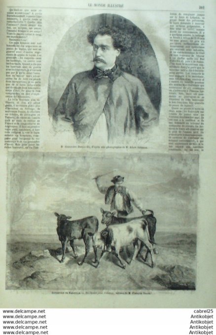 Le Monde illustré 1859 n°139 Algérie Ghar Rouban Marseille (13) Compiegne Espagne Alicante Malaga