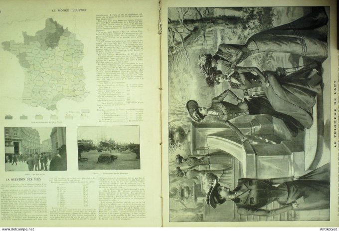 Le Monde illustré 1901 n°2326 Montceau-les-mines Blanzy (71) Orange (84) Santos-Dumont