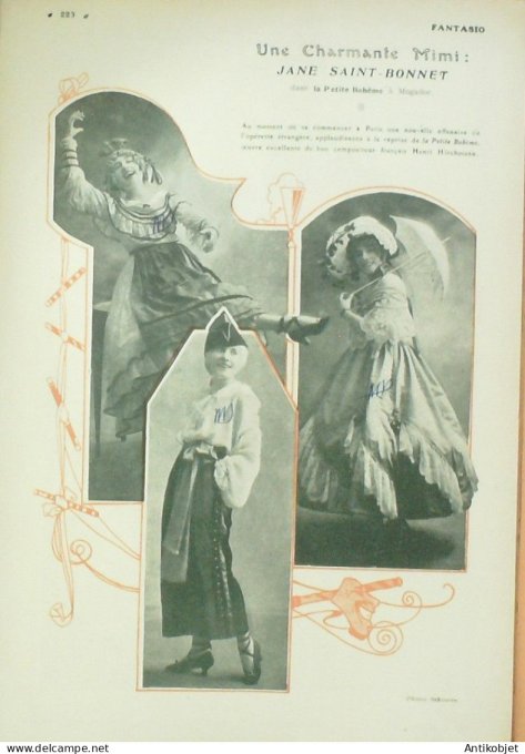 Fantasio 356 1921 Del Marle Milliere Miarko Jane St-Bonnet Reb Mirande