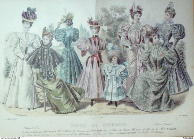 Journal de Demoiselles 1896 # 5092 (Maison Thirion) Gd format
