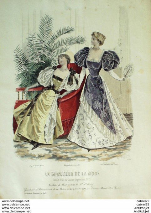 Gravure de mode Le Moniteur 1892 n°03