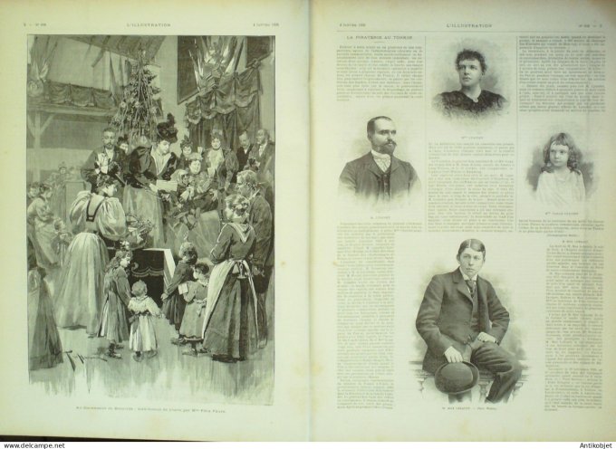 L'illustration 1896 n°2758 Chasse au chevreuil Max Lbnaudy Belleville école Saint-Cyr