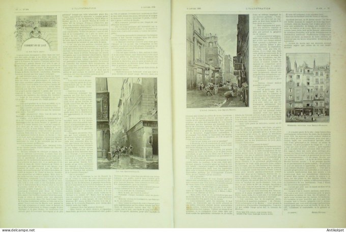 L'illustration 1896 n°2758 Chasse au chevreuil Max Lbnaudy Belleville école Saint-Cyr