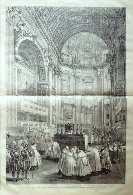 L'Univers illustré 1870 # 791 Italie Rome Basilique Pologne Cracovie Hongrie uniformes Honveds
