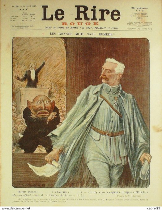 Le Rire Rouge 1917 n°128 Léandre Hass Nob Cahard Guillaume Sauvayre Métivet