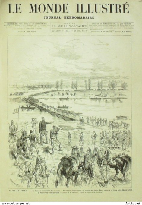 Le Monde illustré 1878 n°1121 St Maur Choisy Villeneuve st-Georges (94) Vincennes (94) Panama ruines