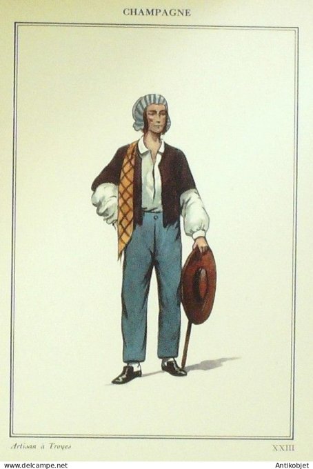 Grand-Est Troyes (10) Artisan signé   par P.A Leroux XXème