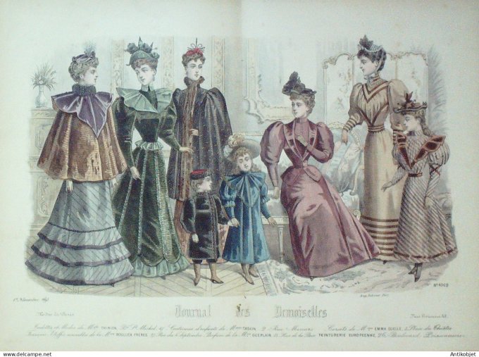 Journal de Demoiselles 1892 # 4962 (Maison Thirion) Gd format