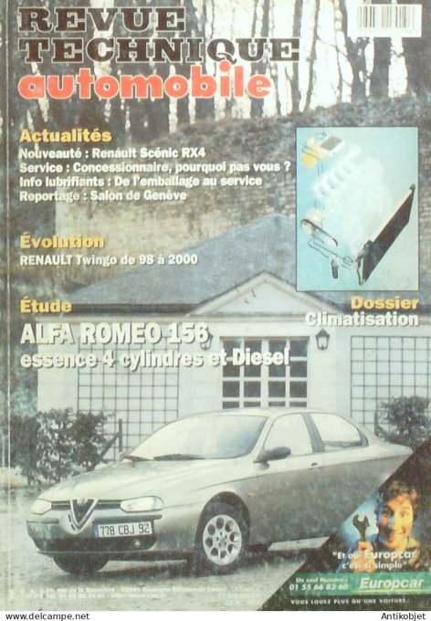 Revue Tech. Automobile 2000 n°627 Alfa Roméo 156 Renault Twingo