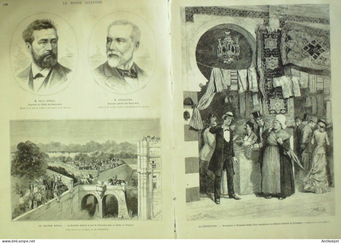 Le Monde illustré 1878 n°1121 St Maur Choisy Villeneuve st-Georges (94) Vincennes (94) Panama ruines