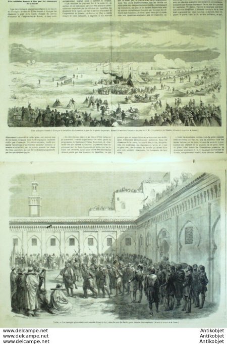 Le Monde illustré 1865 n°417 Fleetwood Life-Boat Arabie Hedjaz Tunisie Bardo Turquie Constantinople