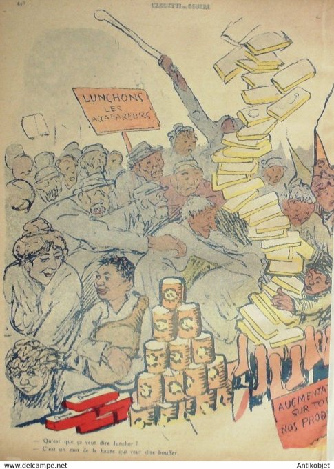 L'Assiette au beurre 1910 # 496 Tout renchérit Grandjouan