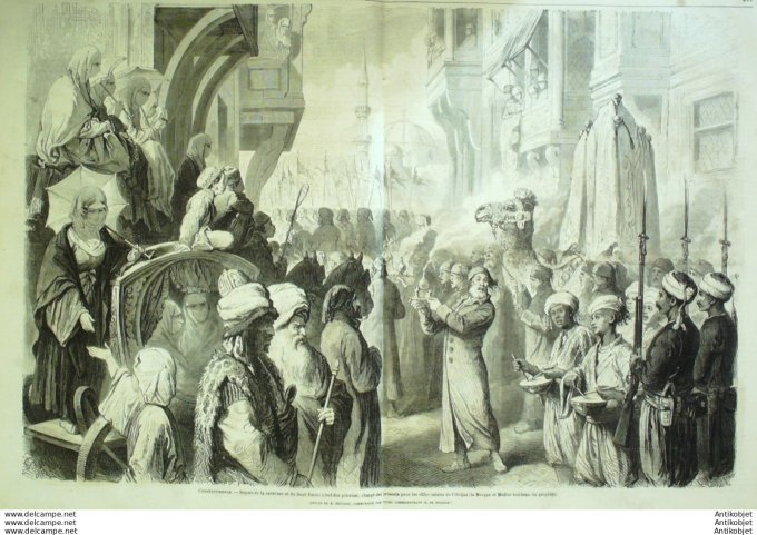 Le Monde illustré 1865 n°417 Fleetwood Life-Boat Arabie Hedjaz Tunisie Bardo Turquie Constantinople