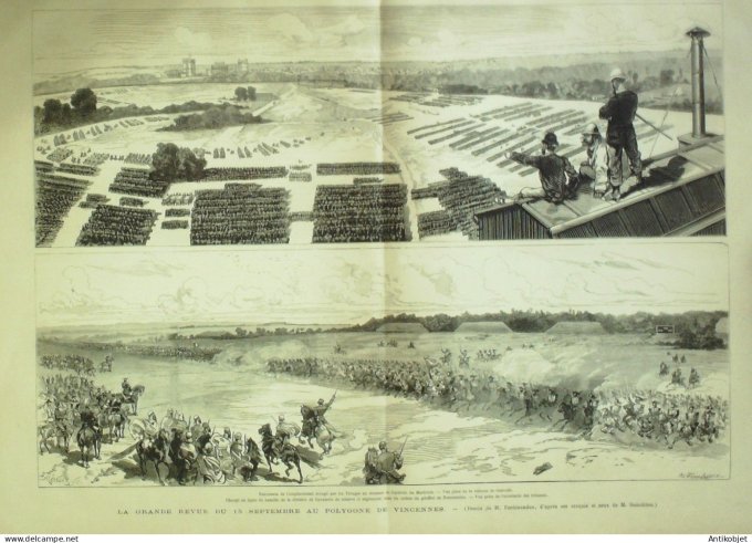 Le Monde illustré 1878 n°1121 St Maur Choisy Villeneuve st-Georges (94) Vincennes (94) Panama ruines