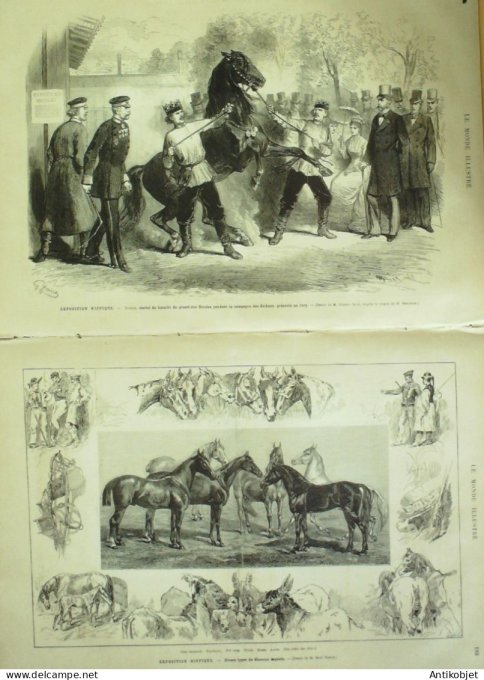 Le Monde illustré 1878 n°1121 St Maur Choisy Villeneuve st-Georges (94) Vincennes (94) Panama ruines