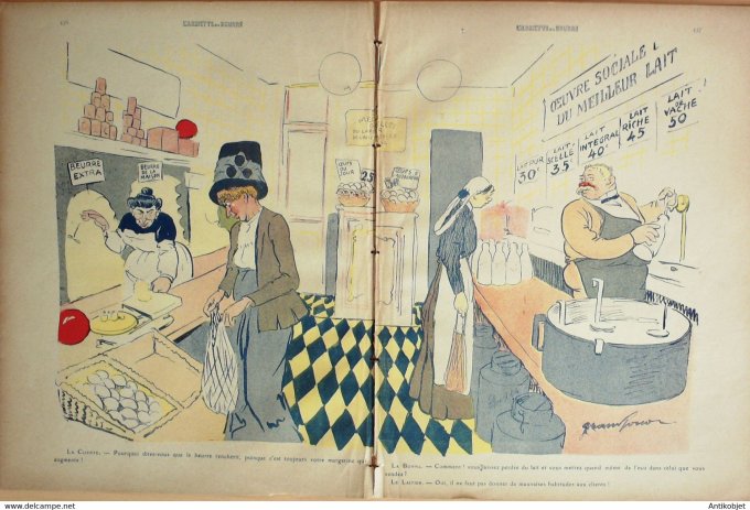 L'Assiette au beurre 1910 # 496 Tout renchérit Grandjouan