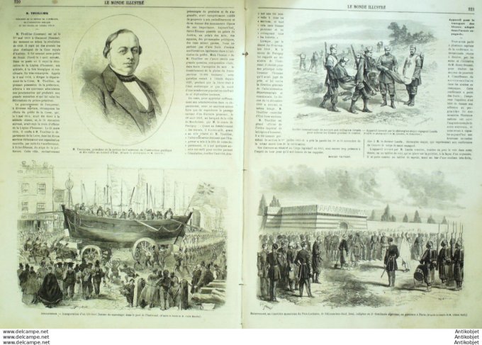 Le Monde illustré 1865 n°417 Fleetwood Life-Boat Arabie Hedjaz Tunisie Bardo Turquie Constantinople