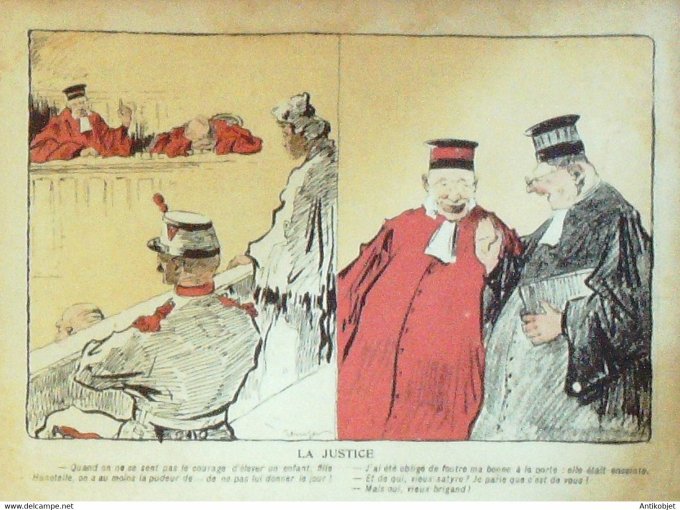 L'Assiette au beurre 1905 n°221 Les grands sentiments d'honneur dignité Renifer
