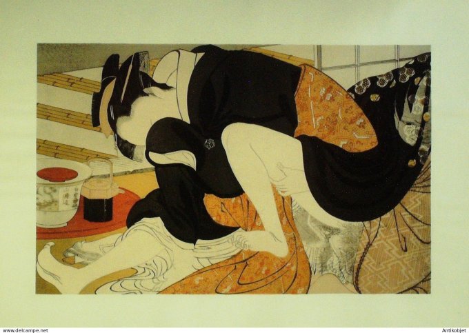 Estampe Japonaise scène érotique (Kitagawa Utamaro 1753-1806)