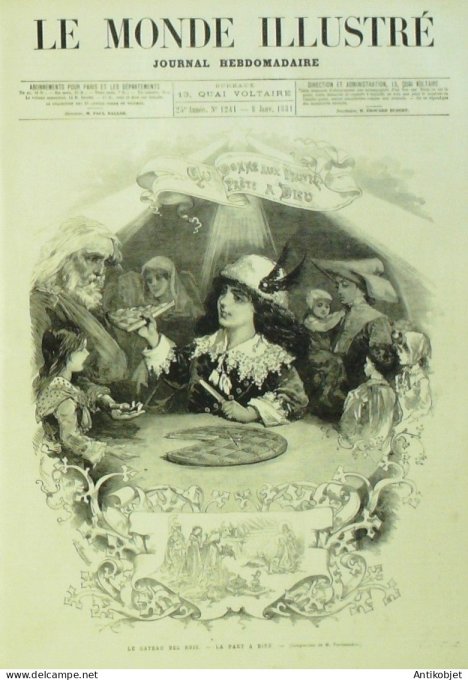 Le Monde illustré 1881 n°1241 Cambrai (59) Toulon (83) navire le Richelieu