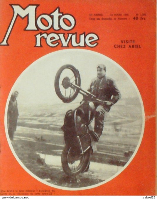 Moto Revue 1956 n° 1282 Puch 125 Dalmasso  Usines Ariel Bmw R263p Alternateurs