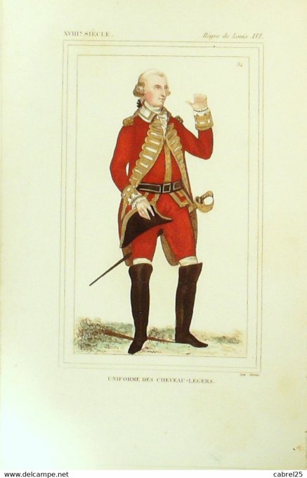 Cheveaux légers 18ème Uniforme 1852