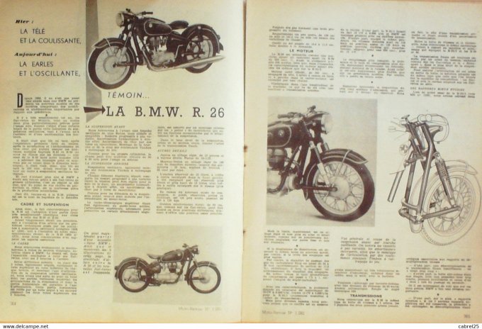 Moto Revue 1956 n° 1282 Puch 125 Dalmasso  Usines Ariel Bmw R263p Alternateurs