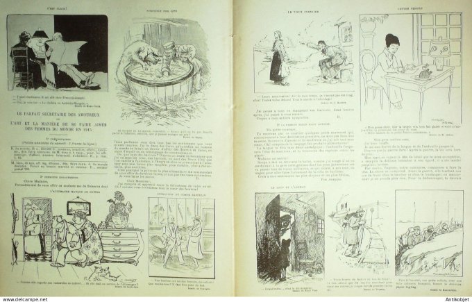 Le Rire Rouge 1915-04-19 #  21 Journal humoristique Ed.Originale Berlin la vie