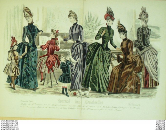 Journal de Demoiselles 1887 # 4649 (Maison Thirion) Gd format