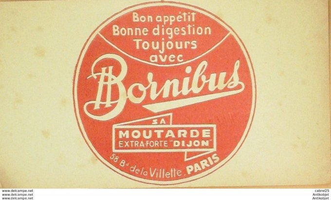 Buvard Bornibus Moutarde