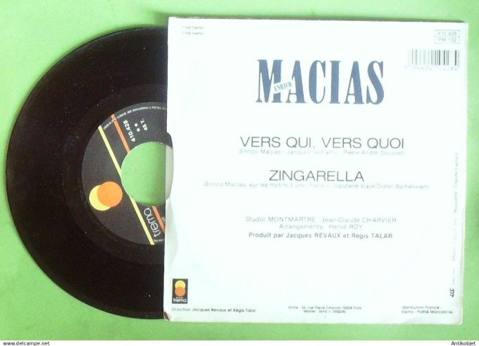 Macias Enrico 45T SP Zingarella 1988