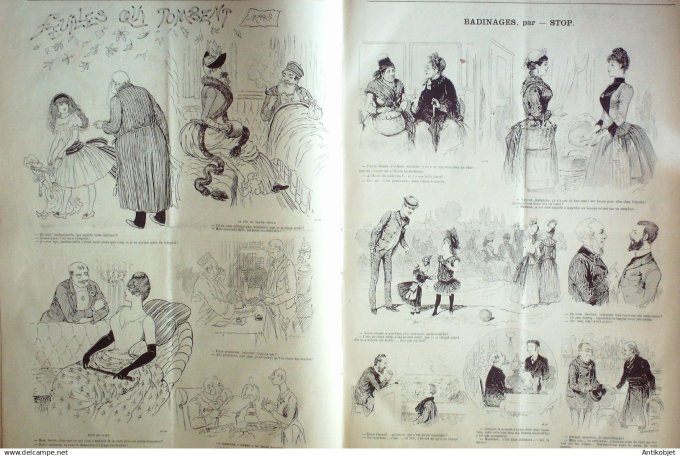 Le Journal Amusant 1889 # 1680 Une aventure de M de Crac par Josias