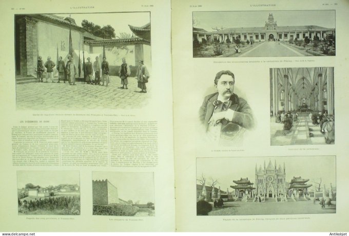 L'illustration 1900 n°2991 Chine Yunnan-Sen Pékin Ta-Kou Contrexéville (88) Shah Perse Sénégal Guéka