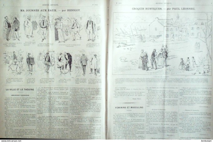 La Mode illustrée journal 1910 n° 38 Toilettes Costumes Passementerie