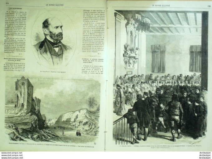 Le Monde illustré 1865 n°418 Arcachon (33) St Nazaire (44) Turquie Tuggurt Espagne Madrid
