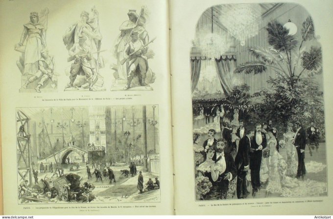 Le Monde illustré 1879 n°1184 Boulogne (92) Coursing lévriers Espagne Murcie