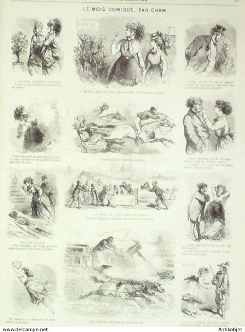 Le Monde illustré 1870 n°690 Espagne Vigo Etretat (76) Belgique Verviers Armand Barbès