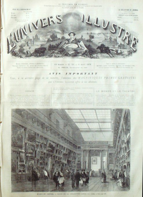 L'Univers illustré 1870 # 795 Egypte île Shadwan Grèce Athènes Pirée Menton (06)