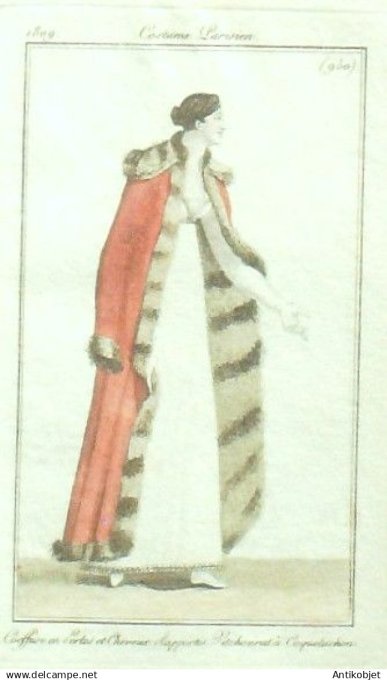 Costume Parisien 1809 # 950 (eau forte) Vitchourat à  caqueluchon