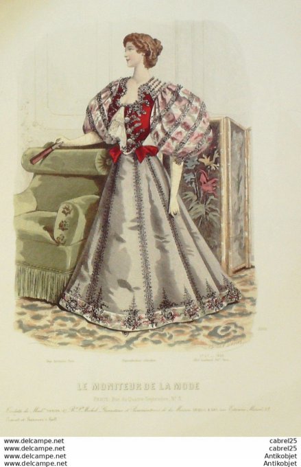 Gravure de mode Le Moniteur 1892 n°05