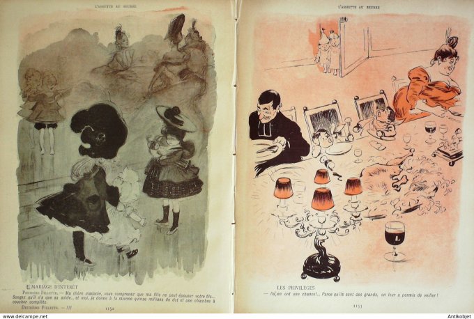 L'Assiette au beurre 1902 #  69 La tartine au beurre des gosses Mirande